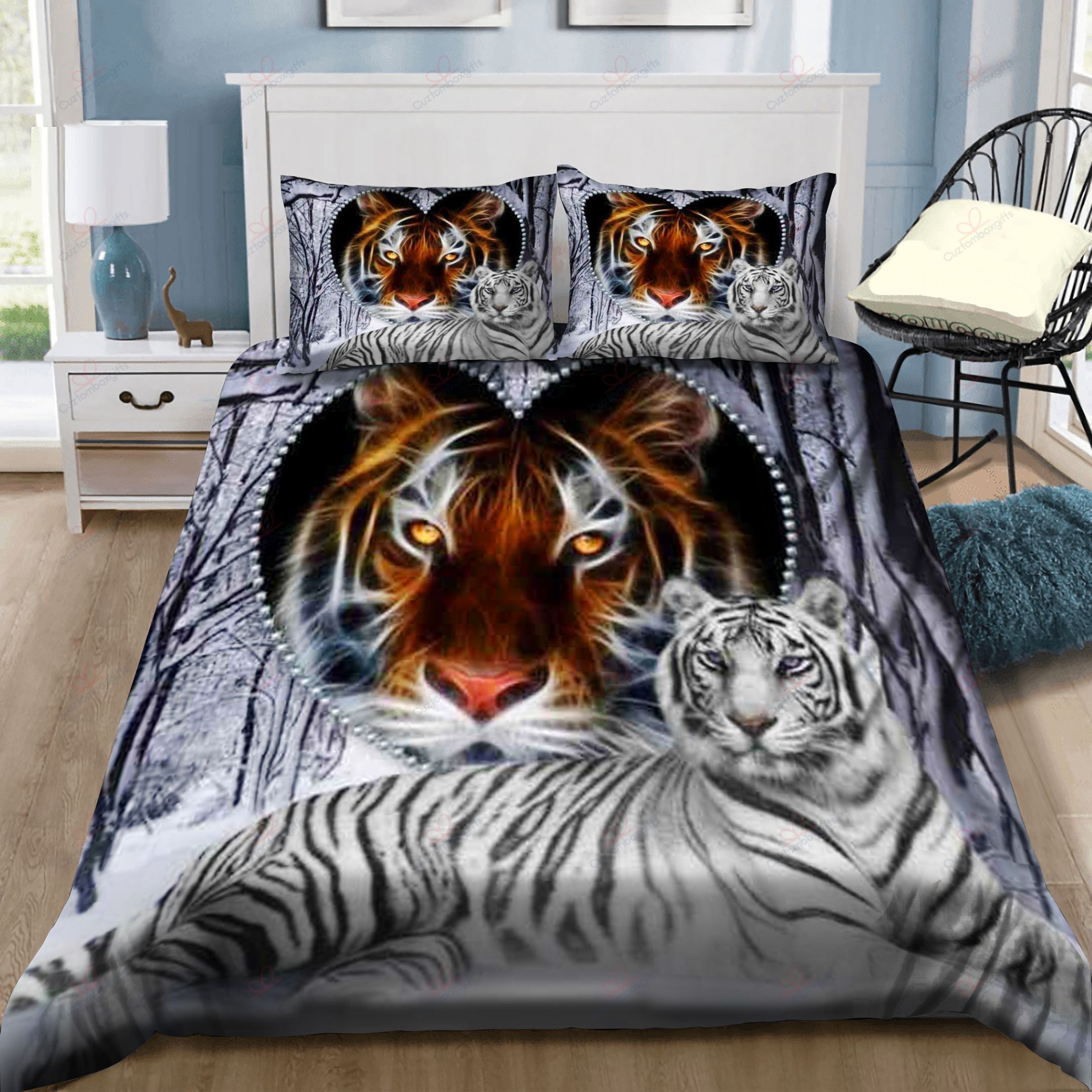 Tiger Couple Bedding Set