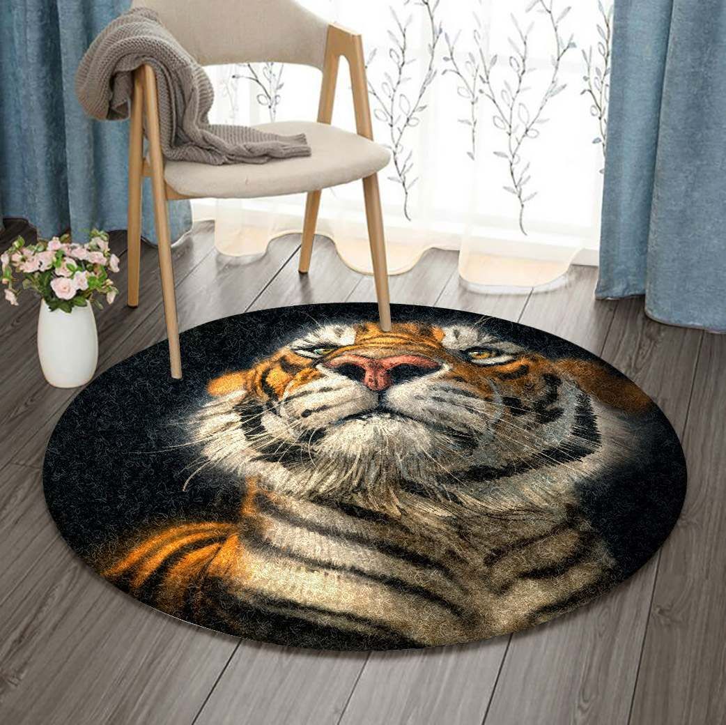 Tiger Round Carpet