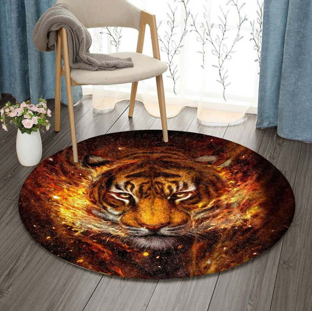 Tiger Round Carpet