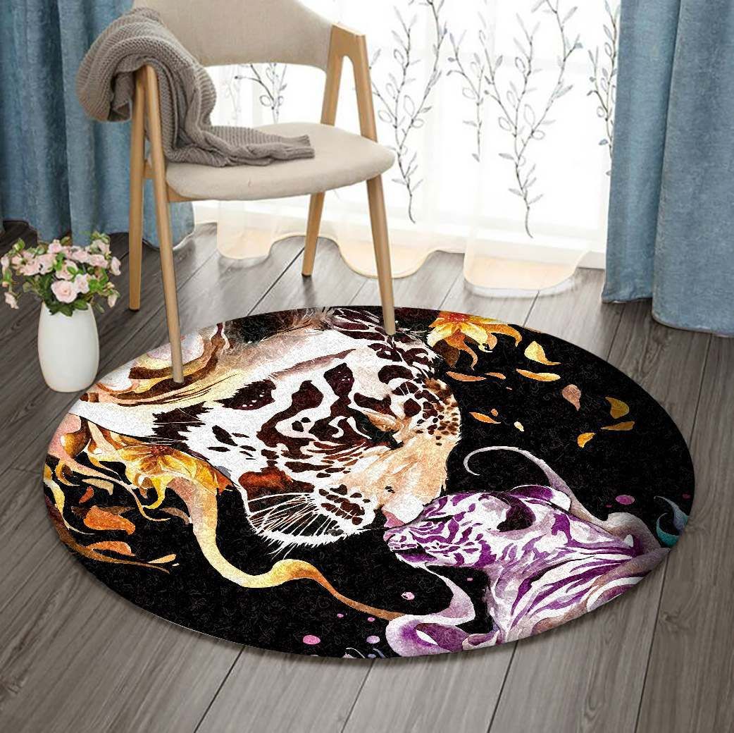 Tiger Round Carpet