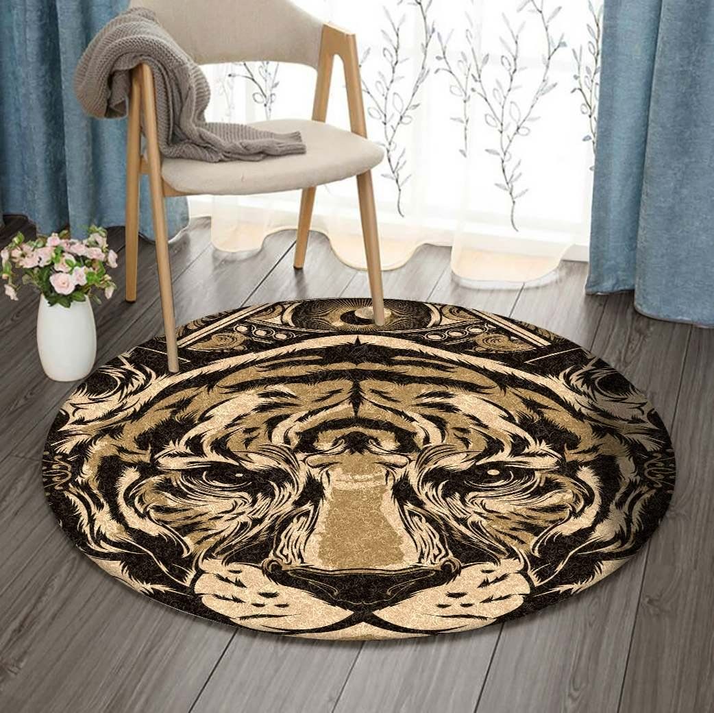 Tiger Round Carpet