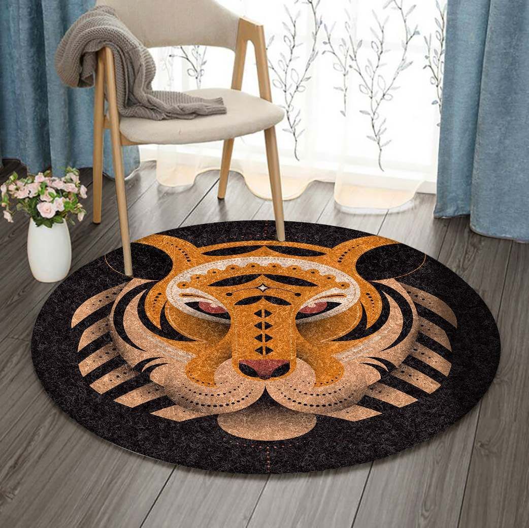 Tiger Round Carpet