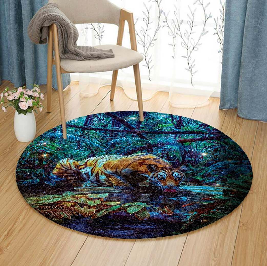 Tiger Round Carpet
