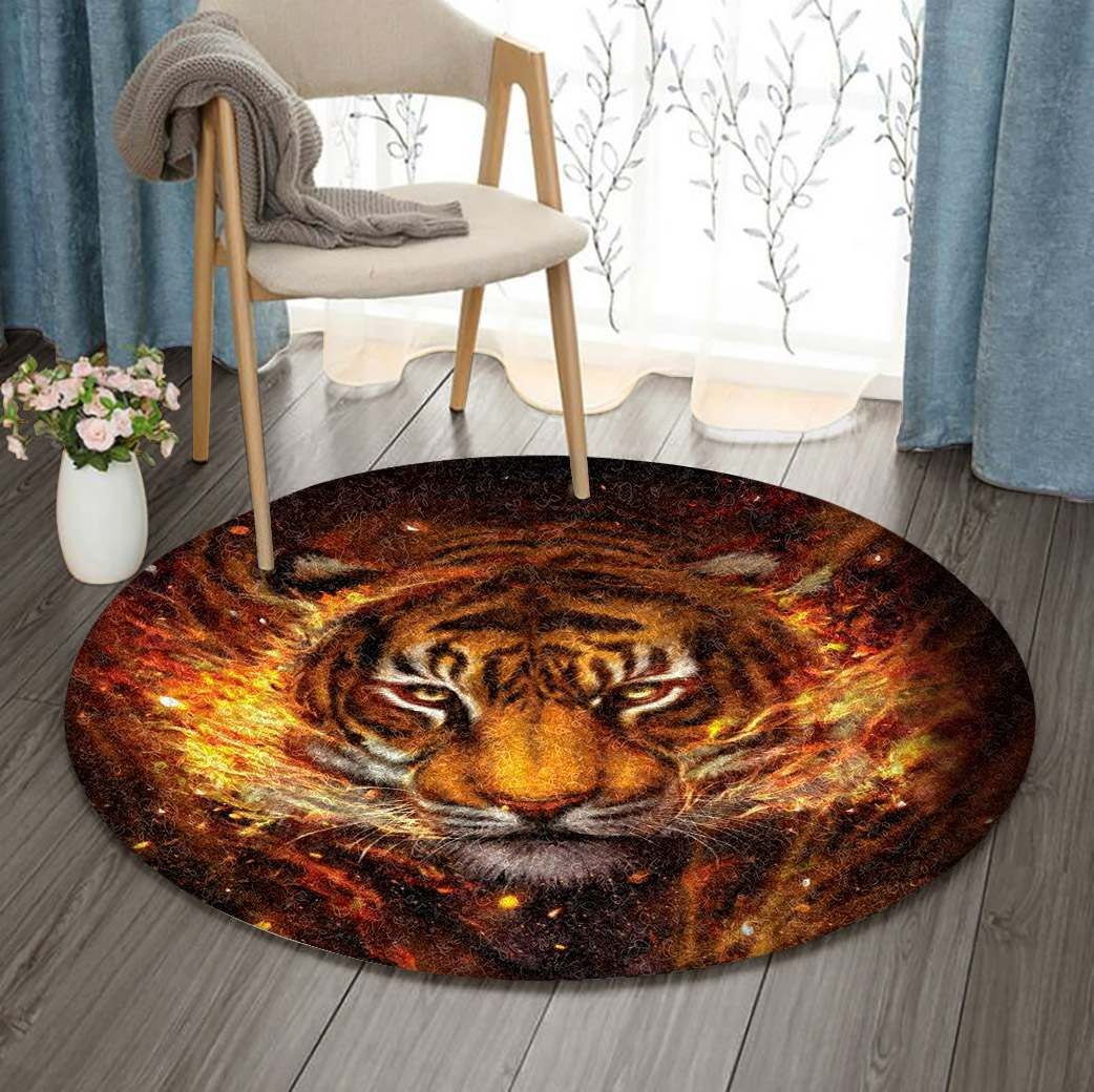 Tiger Round Carpet