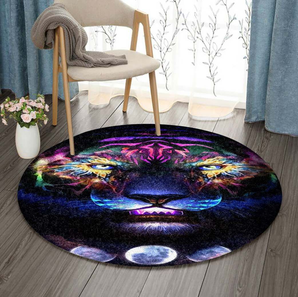 Tiger Galaxy Round Carpet