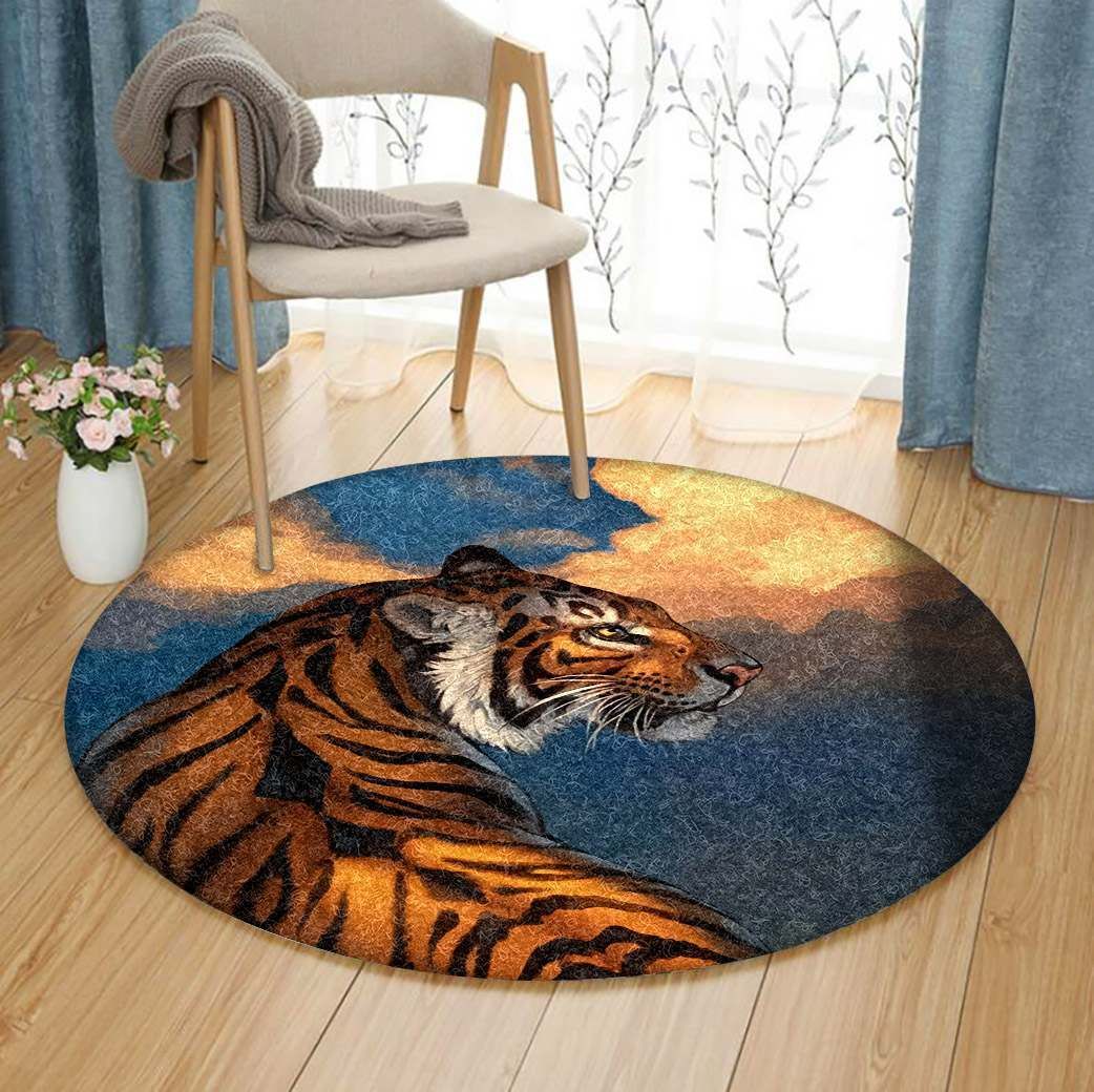 Tiger Round Carpet