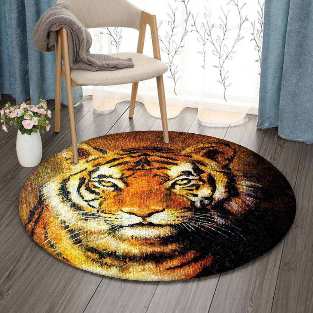 Tiger Round Carpet