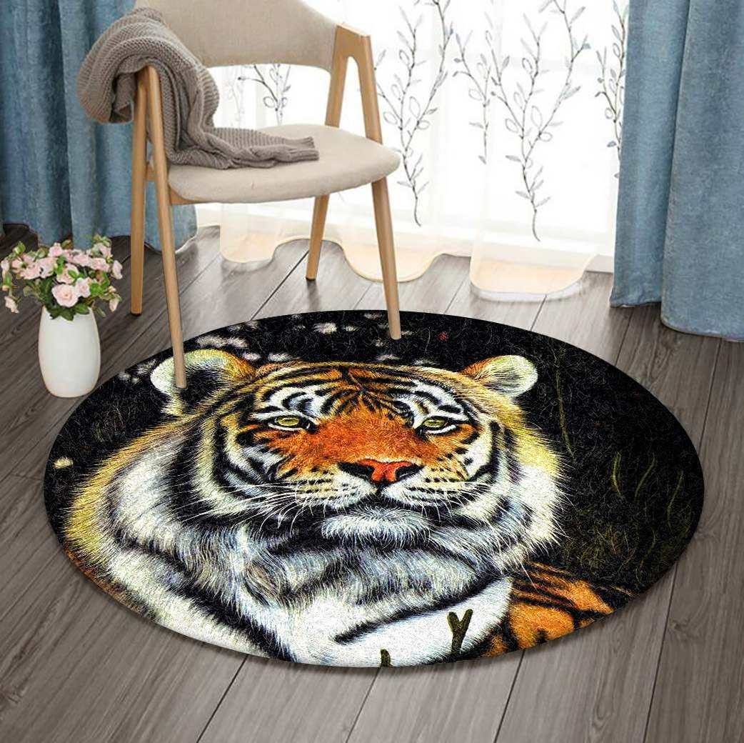 Tiger Round Carpet