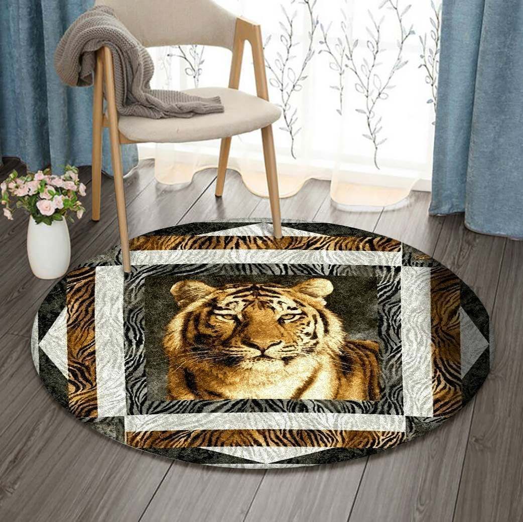 Tiger Round Carpet