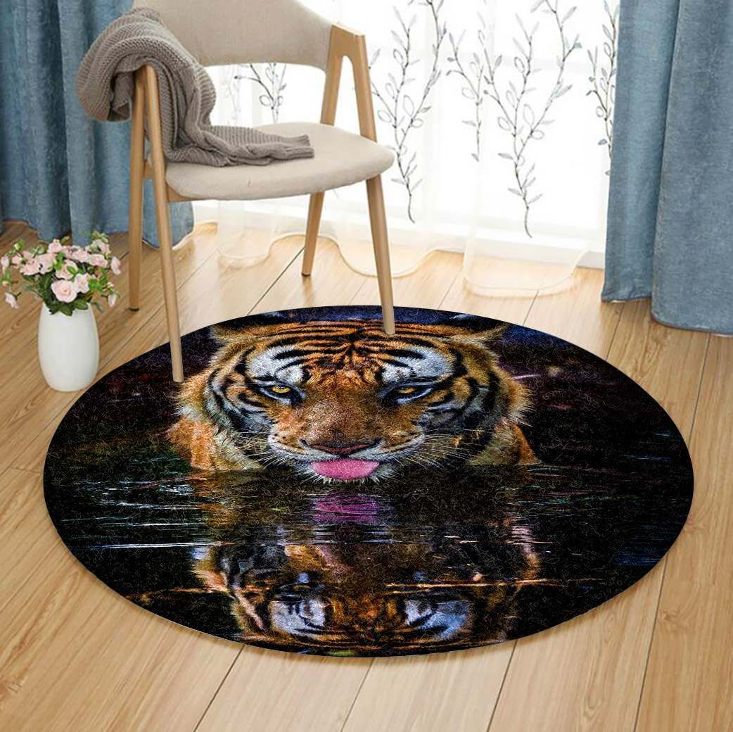 Tiger Round Carpet