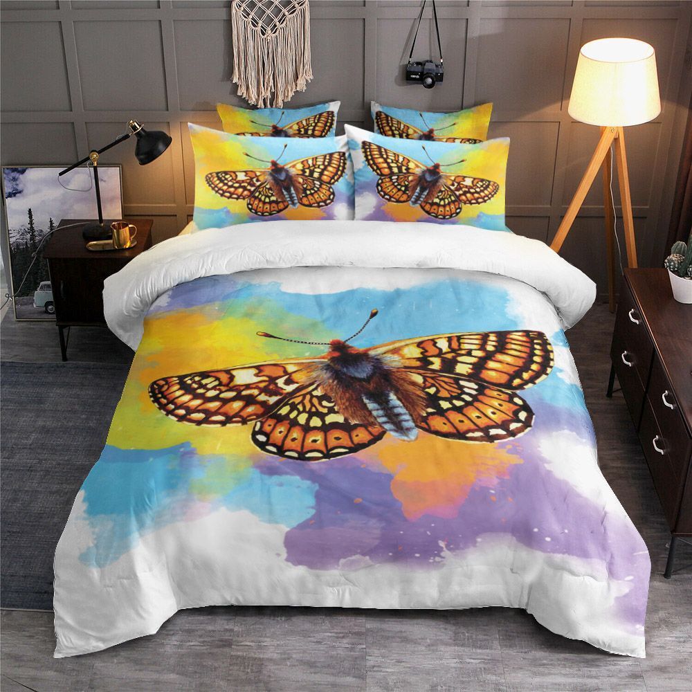 Tiger Stripes Butterfly Bedding Set