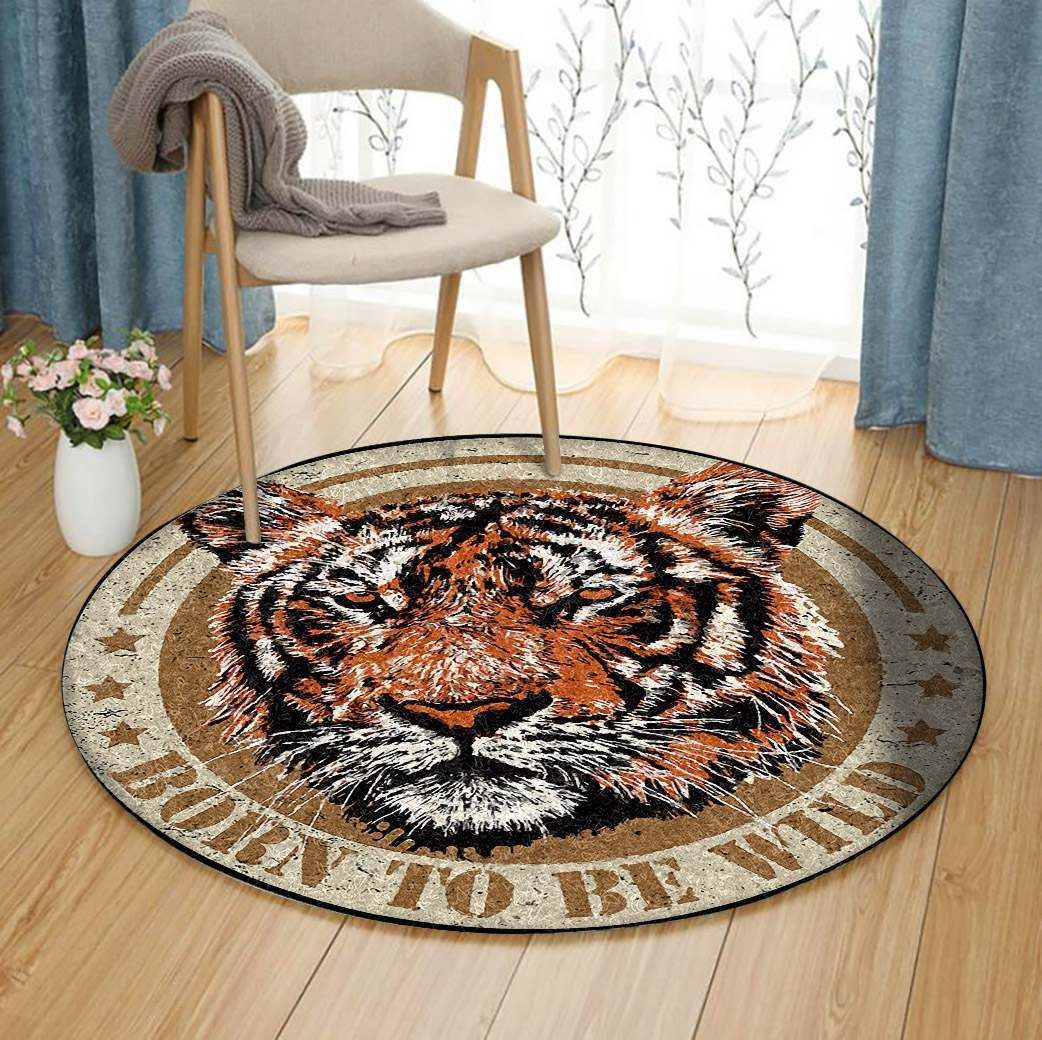 Tiger Round Carpet
