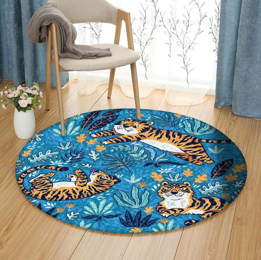 Tiger Round Carpet