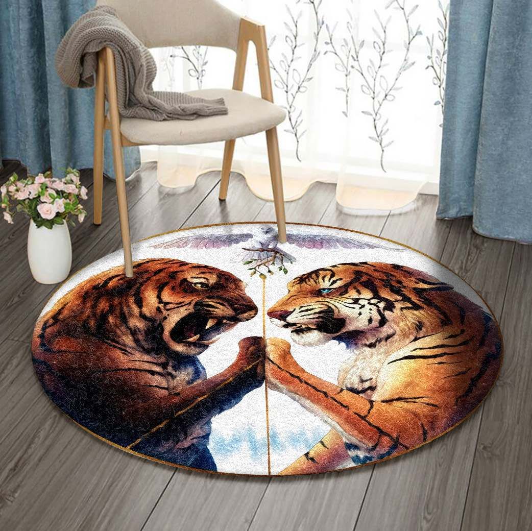 Tiger Round Carpet