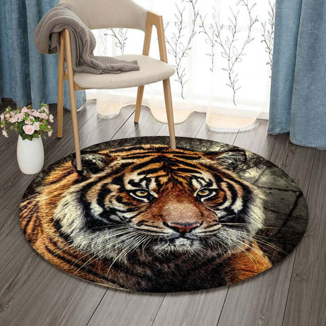 Tiger Round Carpet