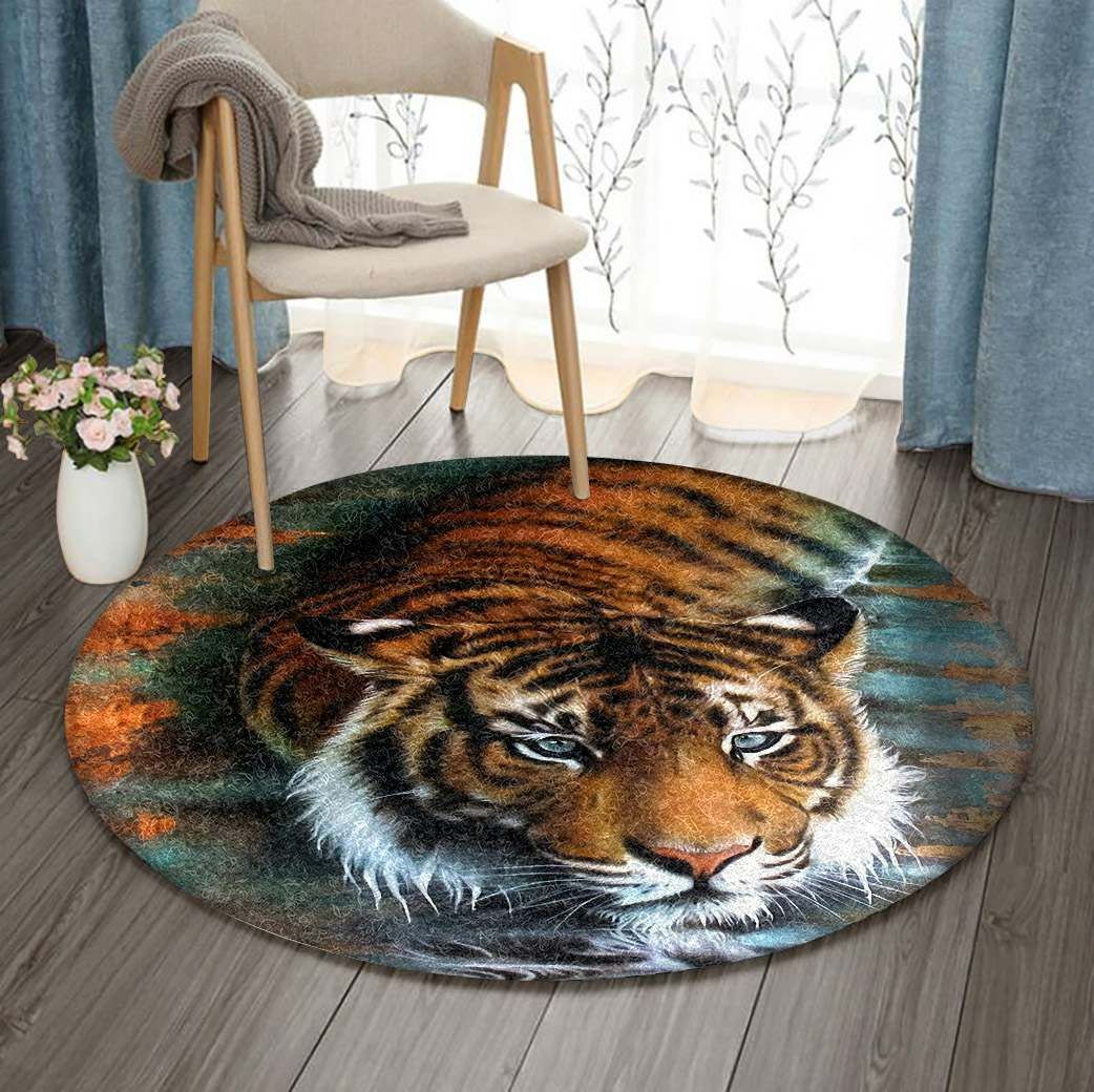 Tiger Round Carpet