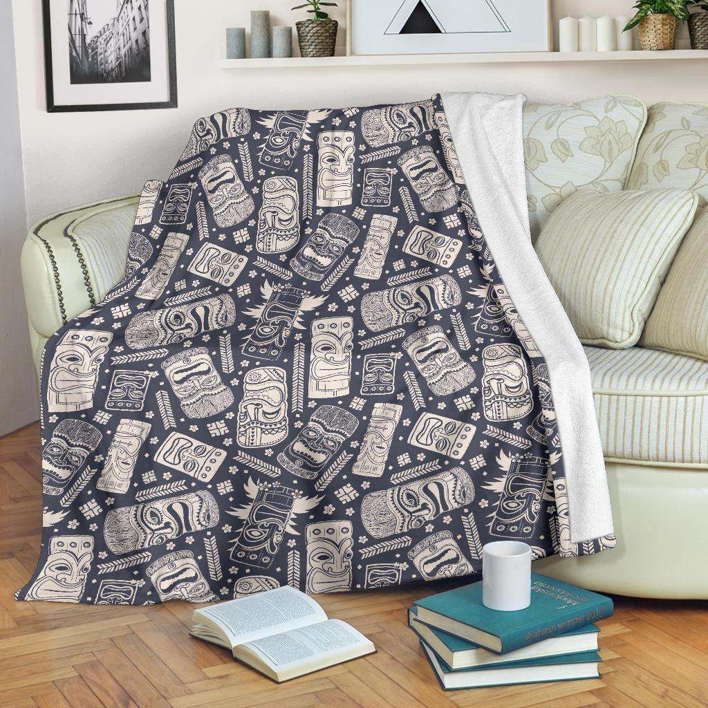 Tiki Sherpa Fleece Blanket