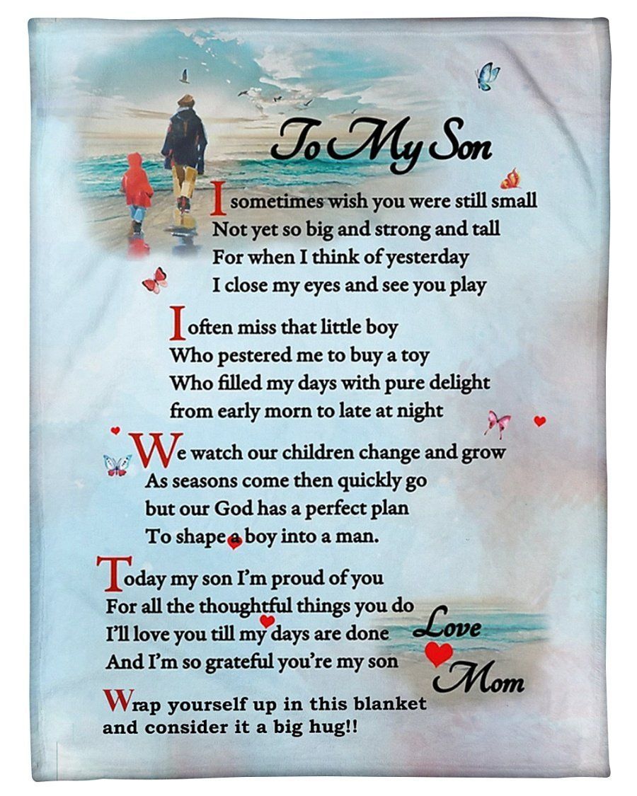 Till My Days Are Done Mom To Son Fleece Blanket Fleece Blanket