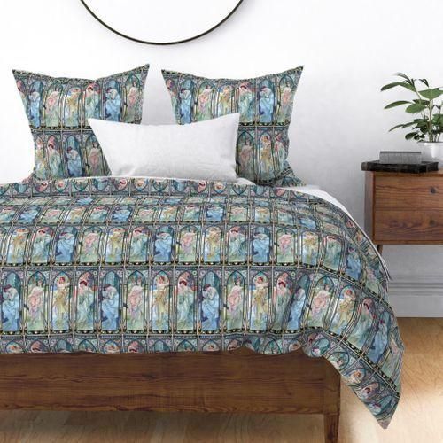 Times Day Pattern Bedding Set