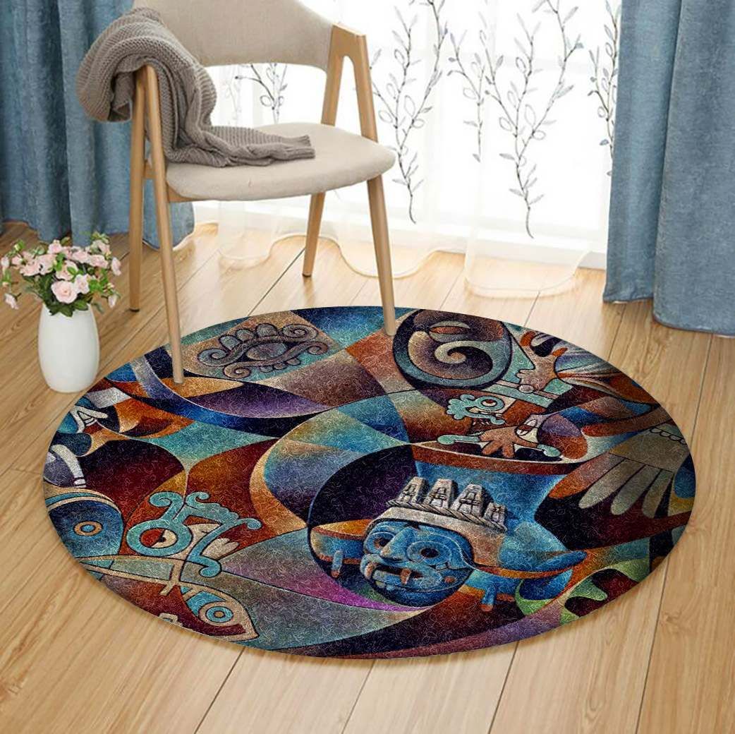 Tlaloc Round Carpet