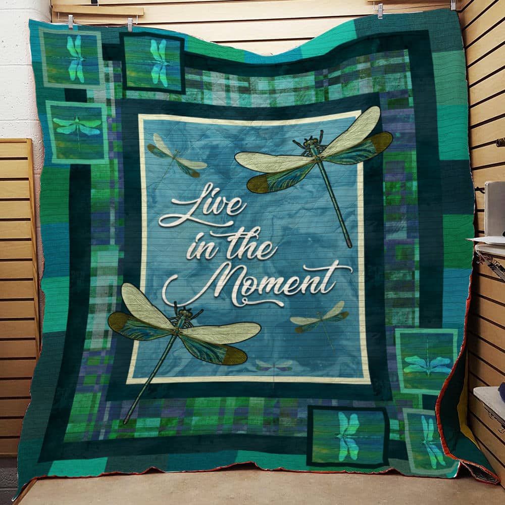 Tm2810 Dragonfly Live In The Moment Quilt Christmas Gift Dhc16122793Dd