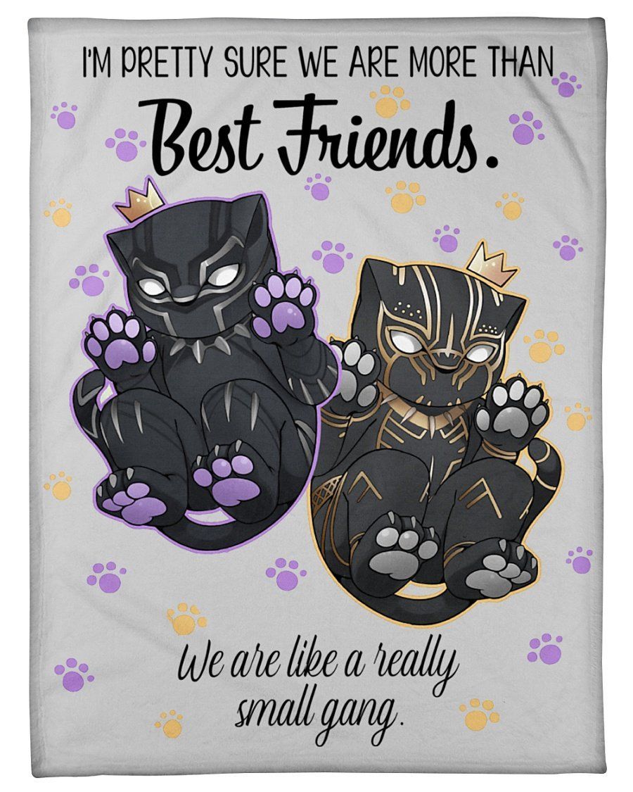 To Bff We Are More Than Best Friends Panther Fleece Blanket Fleece Blanket