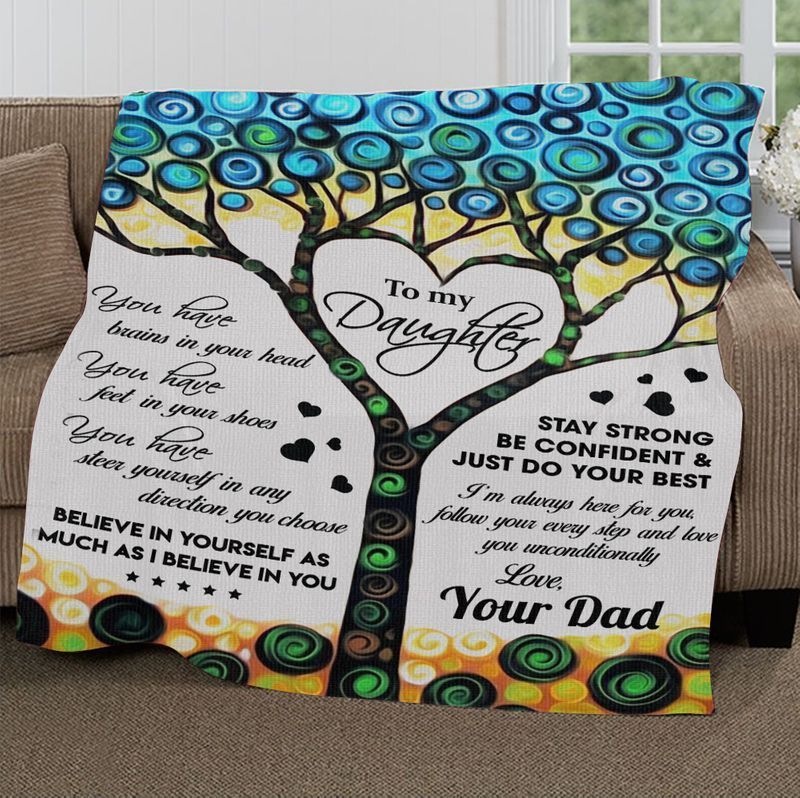 To Daughter Sherpa Fleece Blanket