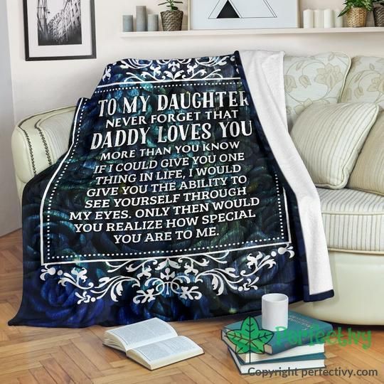 To Daughter Sherpa Fleece Blanket