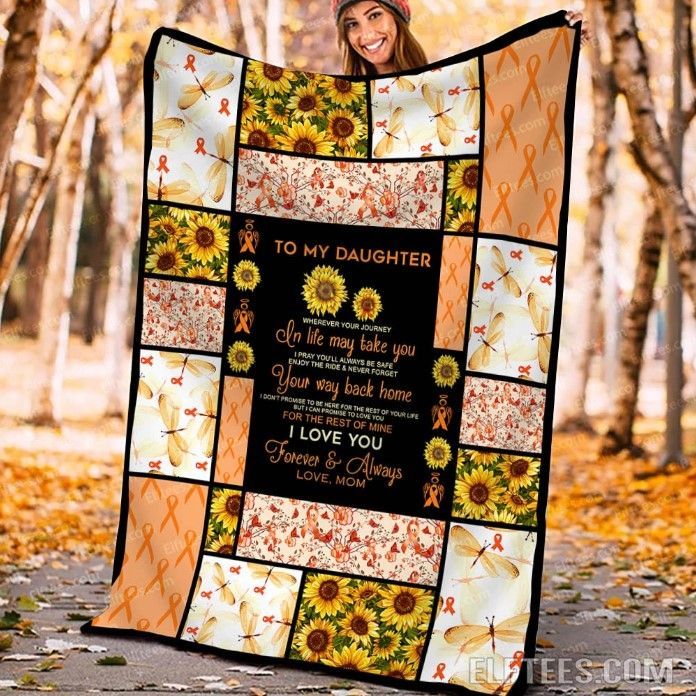 To Daughter Fighting Sherpa Fleece Blanket