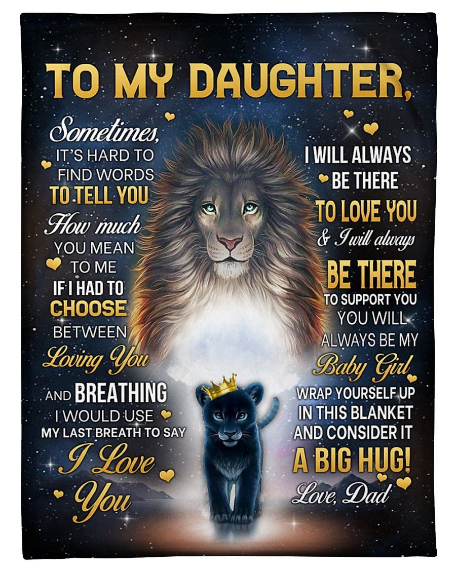 To Daughter I’ll Be There For You Fleece Blanket
