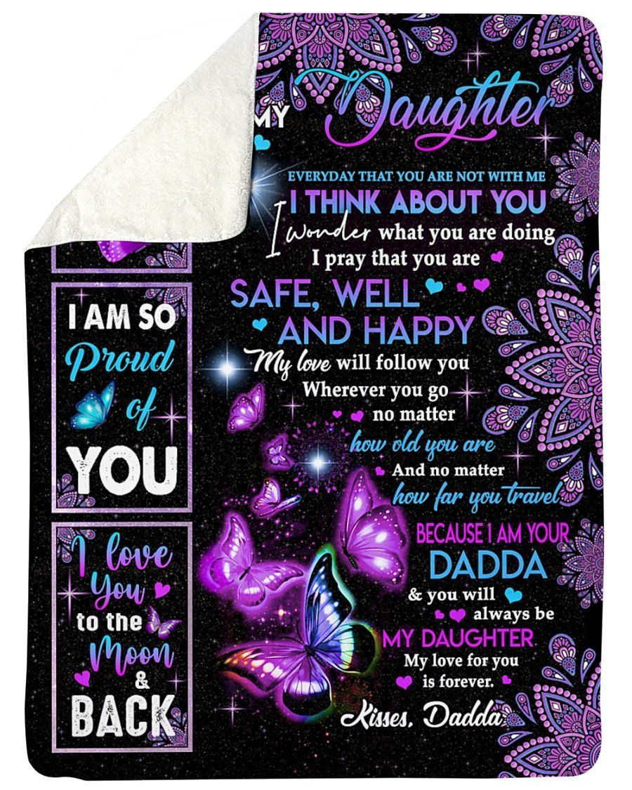 To Daughter No Words Can Describe My Love For You Fleece Blanket Sherpa Blanket