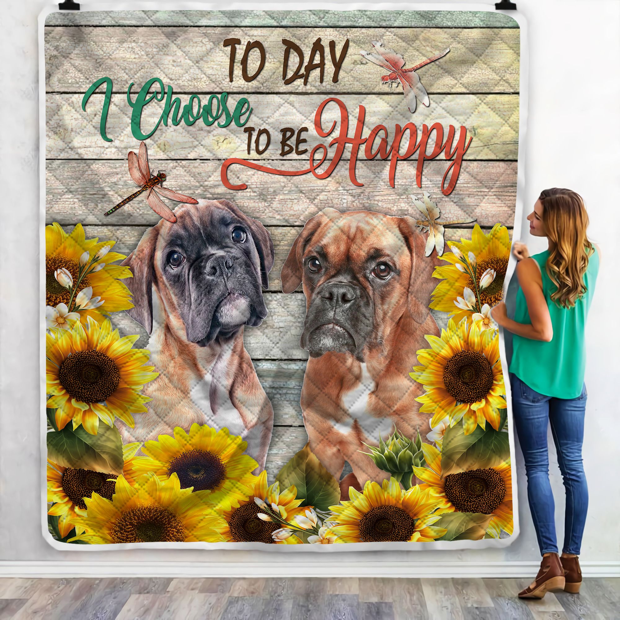 To Day I Choose To Be Happy Fleece Blanket