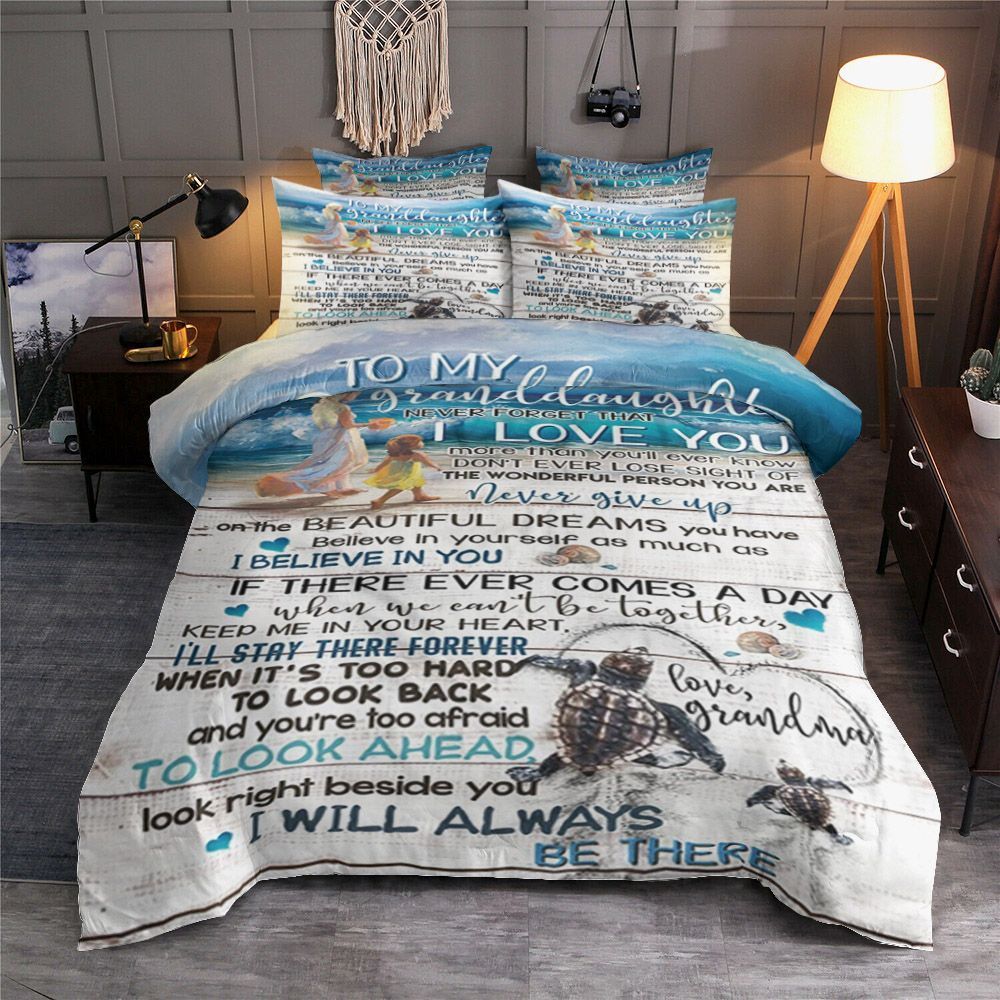 To Granddaughter Bedding Set