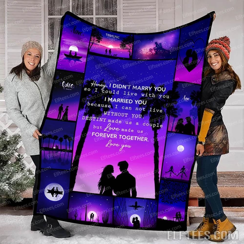 To Husband And Wife Sherpa Fleece Blanket