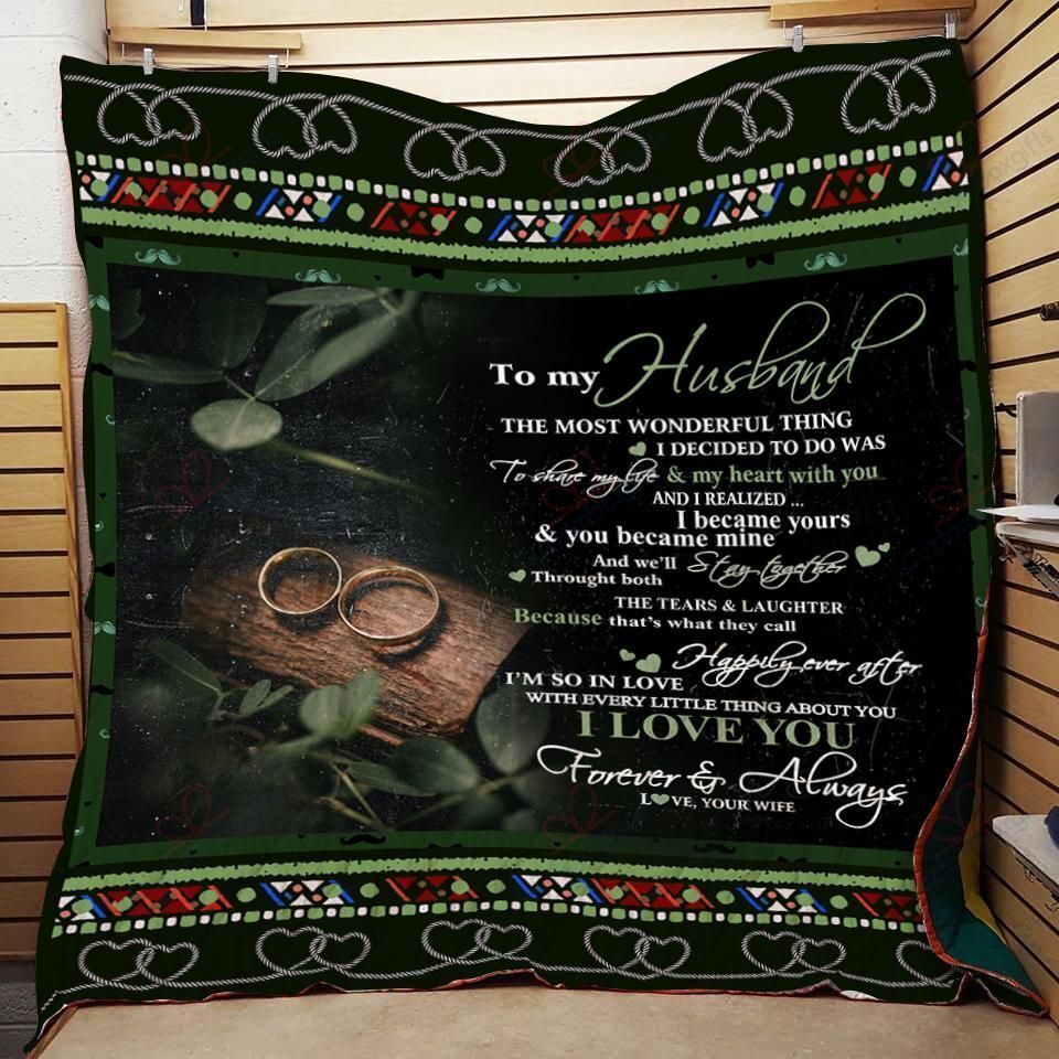 To Husband DT2109214CL Quilt Blanket