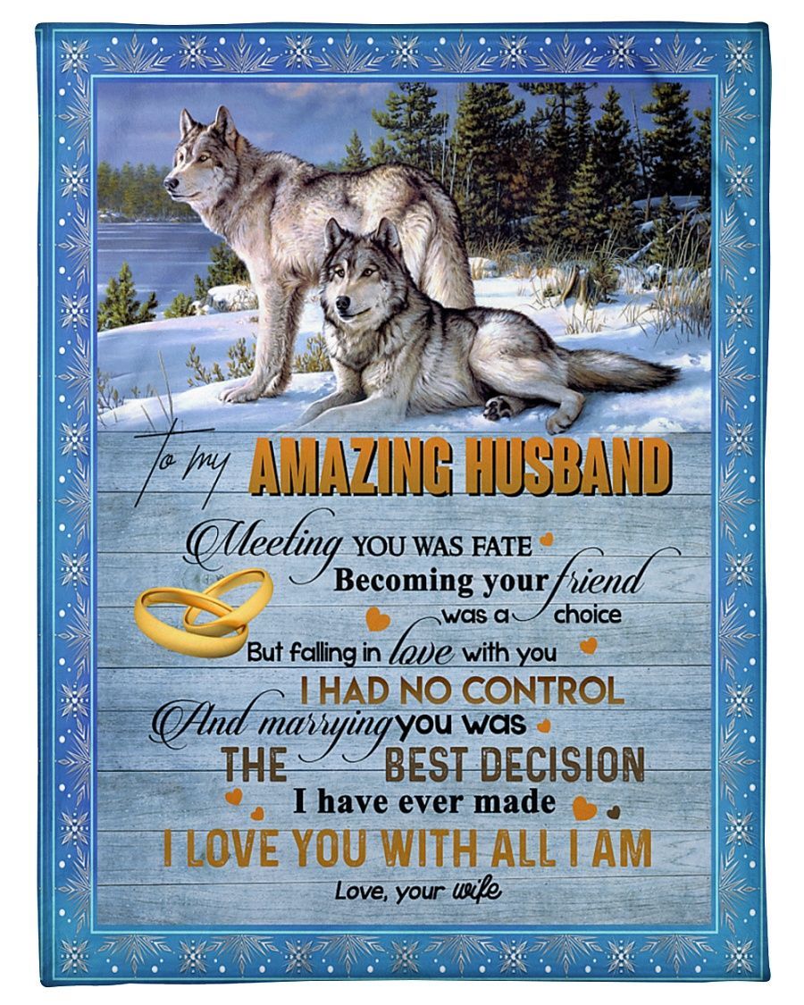 To My Amazing Husband Sherpa Fleece Blanket