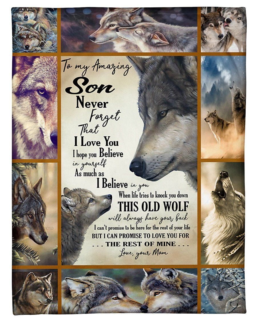 To My Amazing Son- Never Forget That I Love You Fleece Blanket