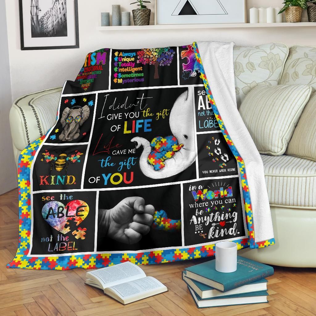 To My Autism Kids Sherpa Fleece Blanket