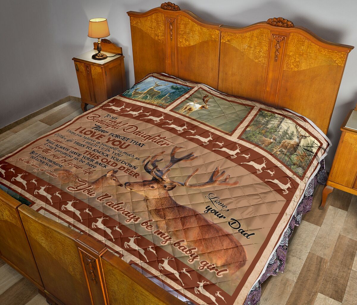 To My Beautiful Daughter Quilt Blanket DHC02011715DD