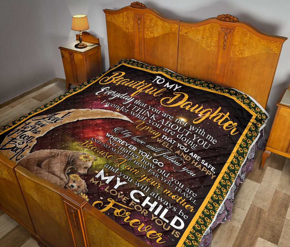 To My Beautiful Daughter Quilt Blanket DHC02011764DD