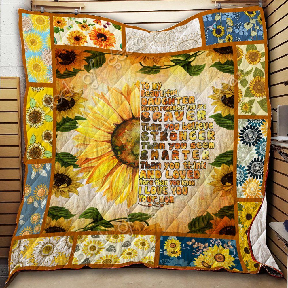 To My Beautiful Daughter Sunflower Quilt Thh913 1 Dhc11123535Dd