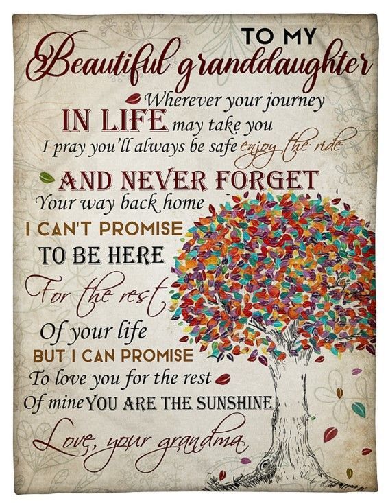 To My Beautiful Granddaughter Sherpa Fleece Blanket