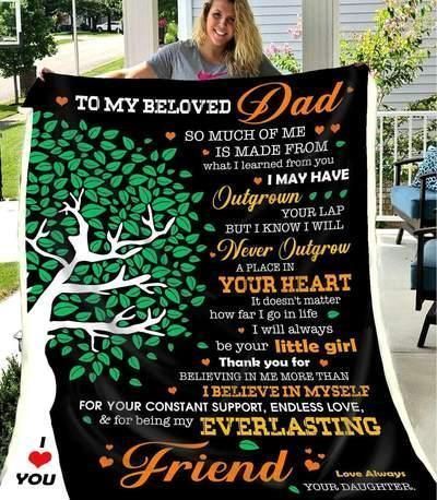 To My Beloved Dad So Much Of Me Sherpa Fleece Blanket