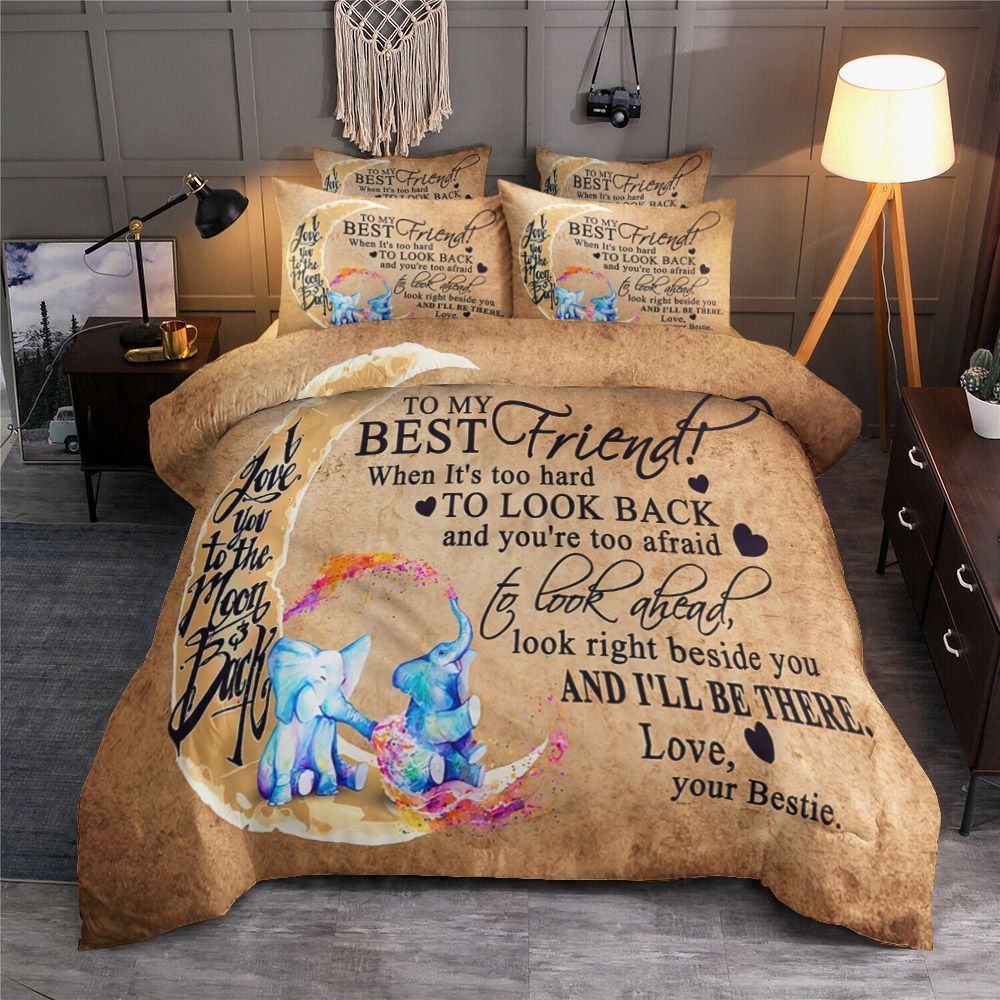 To My Best Friend Elephant Bedding Set