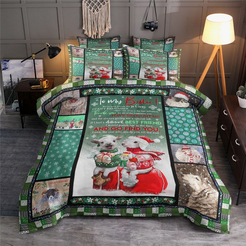 To My Bestie Sheep Bedding Set