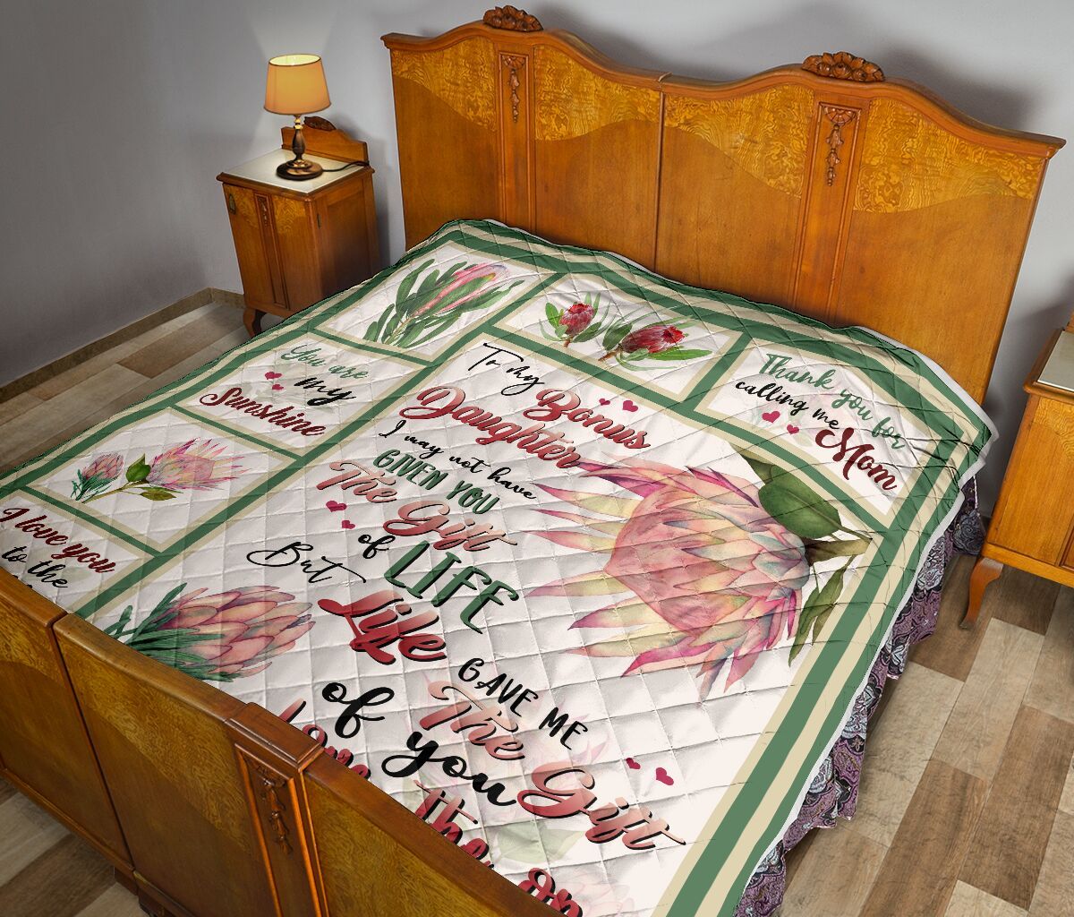 To My Bonus Daughter Quilt Blanket DHC02011274DD