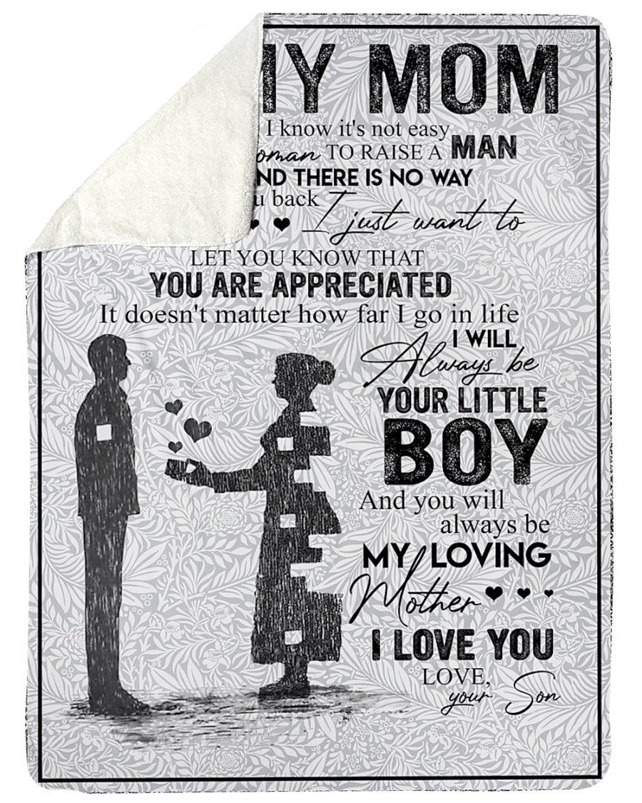 To My Dad Always Be My Loving Mother Fleece Blanket Sherpa Blanket