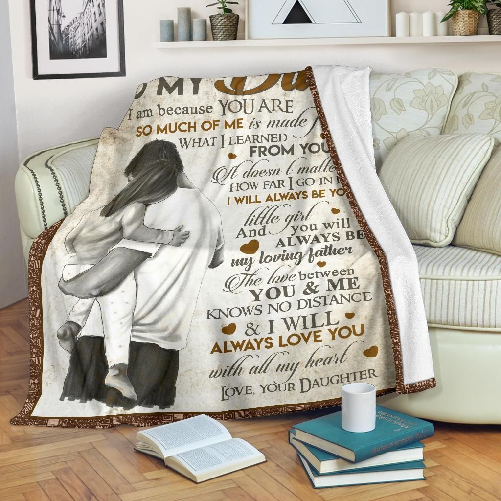 To My Dad Sherpa Fleece Blanket