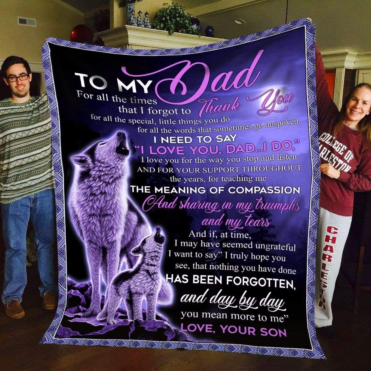 To my Dad Fleece Blanket