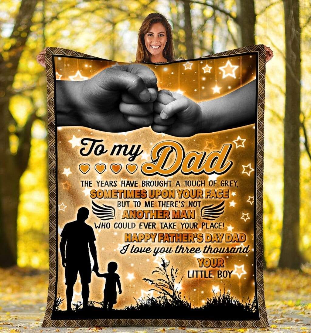 To My Dad Fleece Blanket